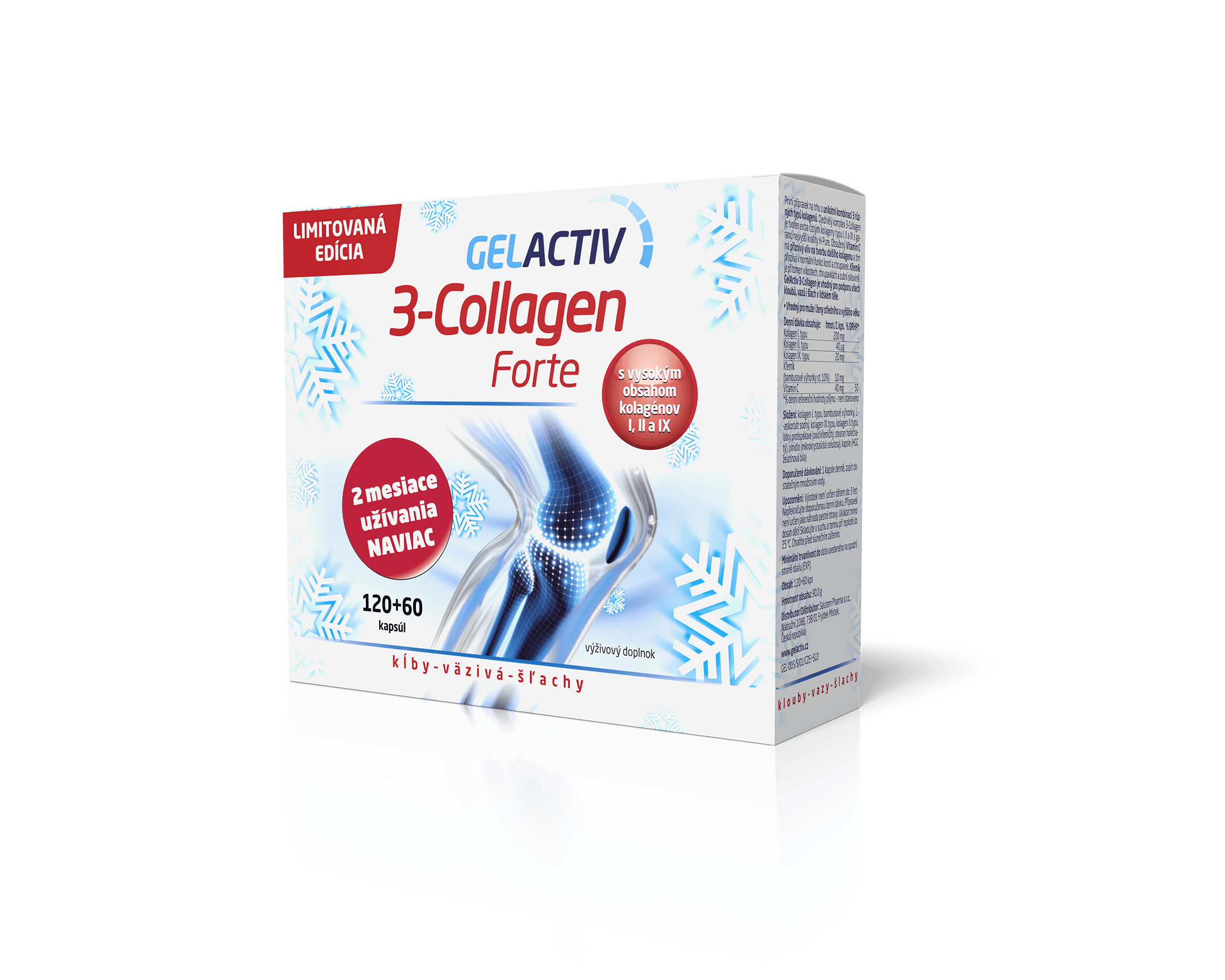 vizu vanoce Gelactiv 3-Collagen forte 120+60 SLO P2 WEB30 GelActiv 3-Collagen Forte 120+60 cps. zadarmo